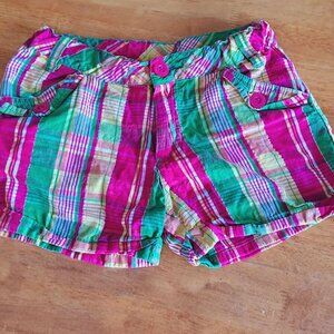 U.S. Polo Assn. Girls Plaid shorts size 8